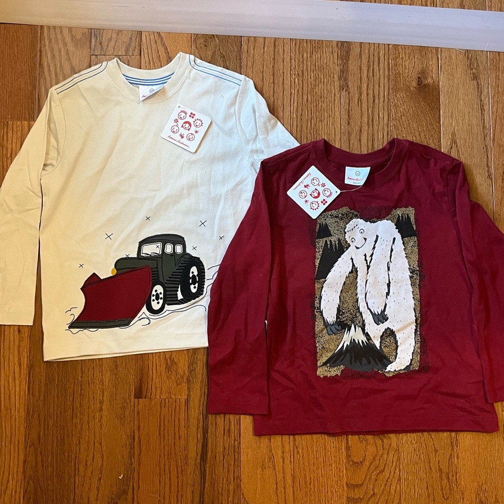 2 NWT hanna Andersson long sleeve shirts